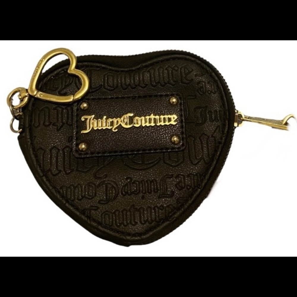 Juicy Couture Black Heart Coin Purse
